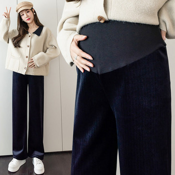 Ежедневен дамски панталон за бременни жени -с висока талия