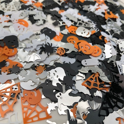 20 γραμμάρια αποκριάτικη γάτα, αράχνη, ιστός αράχνης. Φάντασμα, μάγισσα, κρανίο, νυχτερίδα, κολοκύθες χαλαρές παγιέτες παγιέτες για παπούτσια, καπέλο, παιδιά DIY, χειροτεχνίες