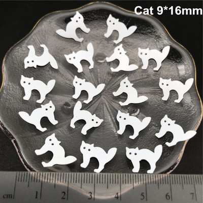 20 γραμμάρια αποκριάτικη γάτα, αράχνη, ιστός αράχνης. Φάντασμα, μάγισσα, κρανίο, νυχτερίδα, κολοκύθες χαλαρές παγιέτες παγιέτες για παπούτσια, καπέλο, παιδιά DIY, χειροτεχνίες