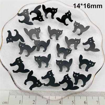 20 γραμμάρια αποκριάτικη γάτα, αράχνη, ιστός αράχνης. Φάντασμα, μάγισσα, κρανίο, νυχτερίδα, κολοκύθες χαλαρές παγιέτες παγιέτες για παπούτσια, καπέλο, παιδιά DIY, χειροτεχνίες