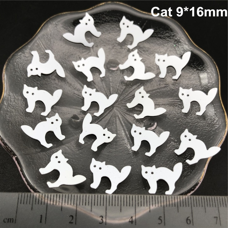 20 γραμμάρια αποκριάτικη γάτα, αράχνη, ιστός αράχνης. Φάντασμα, μάγισσα, κρανίο, νυχτερίδα, κολοκύθες χαλαρές παγιέτες παγιέτες για παπούτσια, καπέλο, παιδιά DIY, χειροτεχνίες