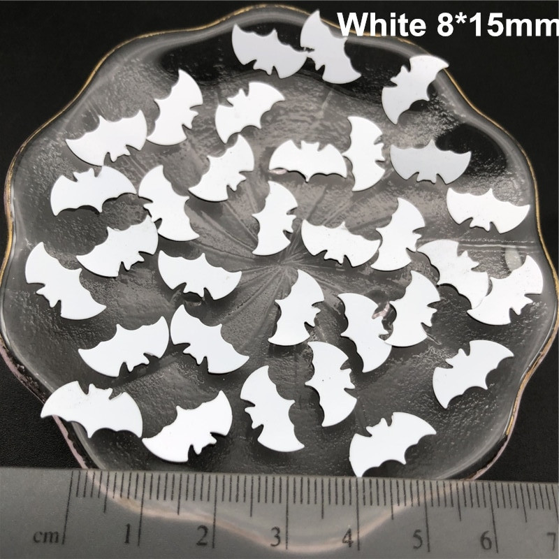 20 γραμμάρια αποκριάτικη γάτα, αράχνη, ιστός αράχνης. Φάντασμα, μάγισσα, κρανίο, νυχτερίδα, κολοκύθες χαλαρές παγιέτες παγιέτες για παπούτσια, καπέλο, παιδιά DIY, χειροτεχνίες