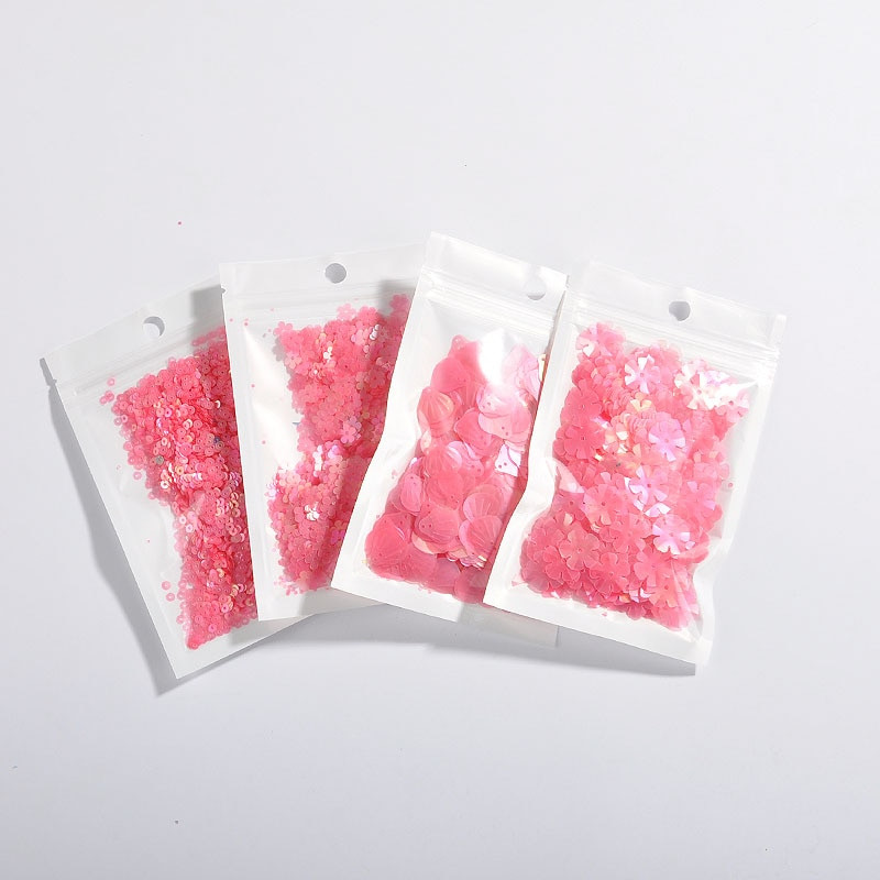 10 g/pachet mat roz amestec flori prune stea forme cochilii PET fulgi cană paiete vrac Paillettes accesorii de cusut și confeti de nuntă