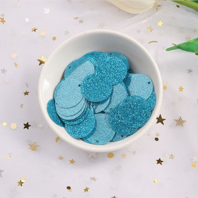 10g(100Pcs) 20mm Flash Powder Παγιέτες γκλίτερ PVC Πιλέτες Sewing Craft DIY Αξεσουάρ για ένδυμα Lentejuelas Para Coser