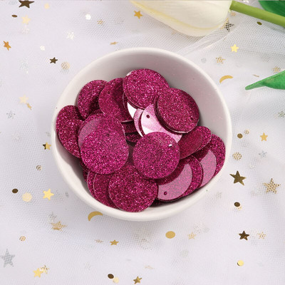 10g(100Pcs) 20mm Flash Powder Παγιέτες γκλίτερ PVC Πιλέτες Sewing Craft DIY Αξεσουάρ για ένδυμα Lentejuelas Para Coser
