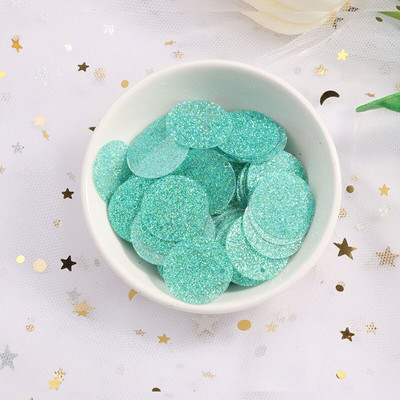 10g(100Pcs) 20mm Flash Powder Παγιέτες γκλίτερ PVC Πιλέτες Sewing Craft DIY Αξεσουάρ για ένδυμα Lentejuelas Para Coser