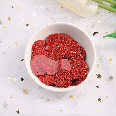 10g(100Pcs) 20mm Flash Powder Παγιέτες γκλίτερ PVC Πιλέτες Sewing Craft DIY Αξεσουάρ για ένδυμα Lentejuelas Para Coser