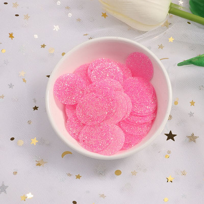 10g(100Pcs) 20mm Flash Powder Παγιέτες γκλίτερ PVC Πιλέτες Sewing Craft DIY Αξεσουάρ για ένδυμα Lentejuelas Para Coser