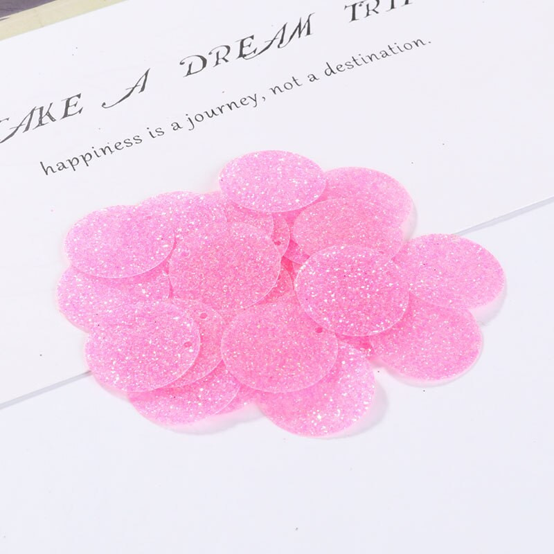 10g(100Pcs) 20mm Flash Powder Παγιέτες γκλίτερ PVC Πιλέτες Sewing Craft DIY Αξεσουάρ για ένδυμα Lentejuelas Para Coser