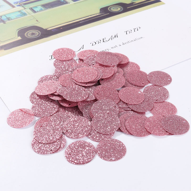 10g(100Pcs) 20mm Flash Powder Παγιέτες γκλίτερ PVC Πιλέτες Sewing Craft DIY Αξεσουάρ για ένδυμα Lentejuelas Para Coser
