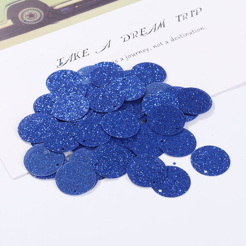 10g(100Pcs) 20mm Flash Powder Παγιέτες γκλίτερ PVC Πιλέτες Sewing Craft DIY Αξεσουάρ για ένδυμα Lentejuelas Para Coser
