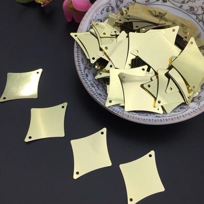 50 g 29*36 mm veliki dijamantni oblik, labave velike šljokice s 2 rupe Rukotvorine za šivanje Srebrno svijetlo zlatno bijelo