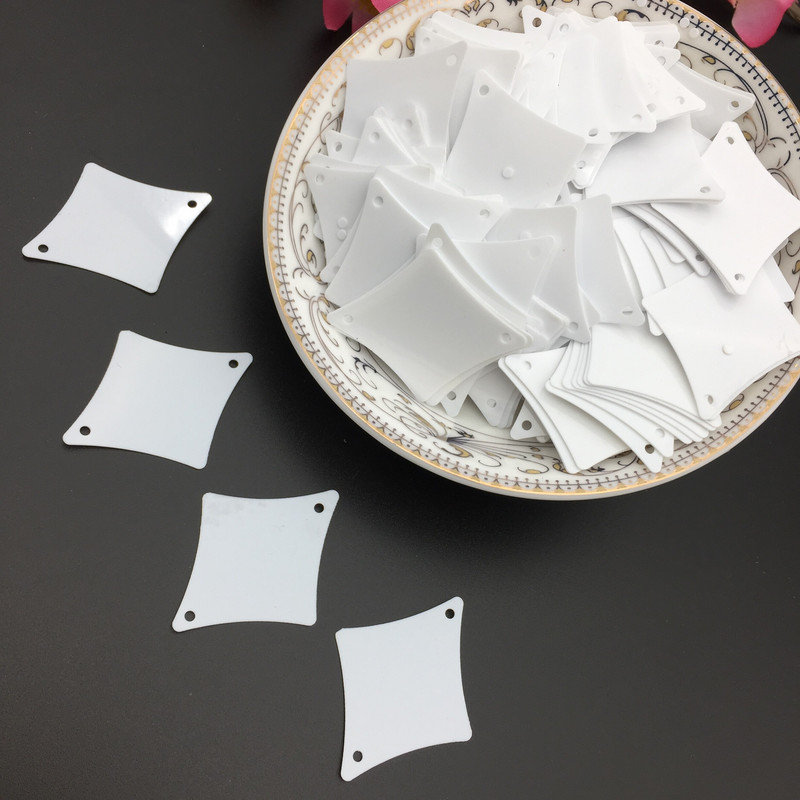 50 g 29*36 mm veliki dijamantni oblik, labave velike šljokice s 2 rupe Rukotvorine za šivanje Srebrno svijetlo zlatno bijelo