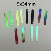 460/920 tk, 5x34 mm suur ristkülikukujuline latt, ühe auguga lame litrite õmblemine, pulmakäsitöö, naiste meisterdamise tarvikud lastele