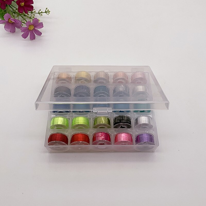 Daugiaspalvių siūlų ritės Siuvimo mašinų ritės Plastikinės ritės su siūlu siuvimo mašinoms Skiautinių siuvimo priedai