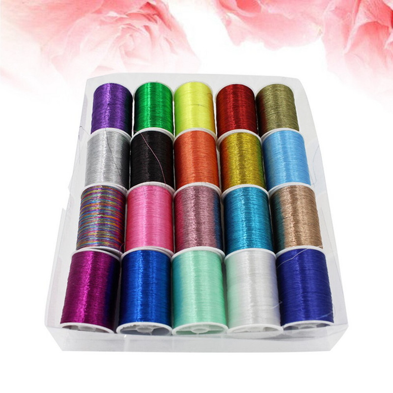 Konac za šivanje Špule Metalni konac za heklanje Ručni set konaca za šivanje Metalni konac za obrt Metalni konac za šivanje