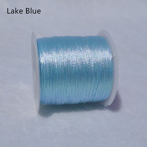 Kuldse hõbedase värvilise lõngaga DIY kaelakee käevõru Käsitsi valmistatud niidist punutud köiega niit tikkimiseks heegeldatud helmepael