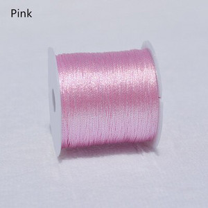 Kuldse hõbedase värvilise lõngaga DIY kaelakee käevõru Käsitsi valmistatud niidist punutud köiega niit tikkimiseks heegeldatud helmepael