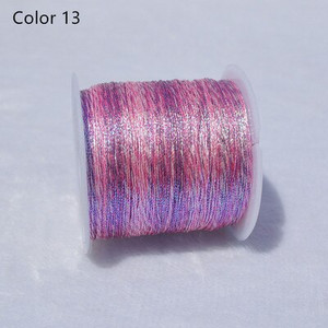 Kuldse hõbedase värvilise lõngaga DIY kaelakee käevõru Käsitsi valmistatud niidist punutud köiega niit tikkimiseks heegeldatud helmepael