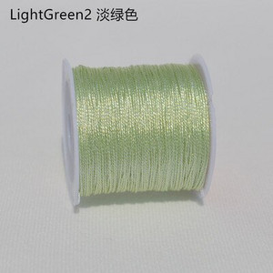 Kuldse hõbedase värvilise lõngaga DIY kaelakee käevõru Käsitsi valmistatud niidist punutud köiega niit tikkimiseks heegeldatud helmepael