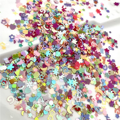 30 g AB mješavine oblika, šljokice, svjetlucave palete za DIY izradu noktiju, izradu rukotvorina, konfete za vjenčanje na veliko