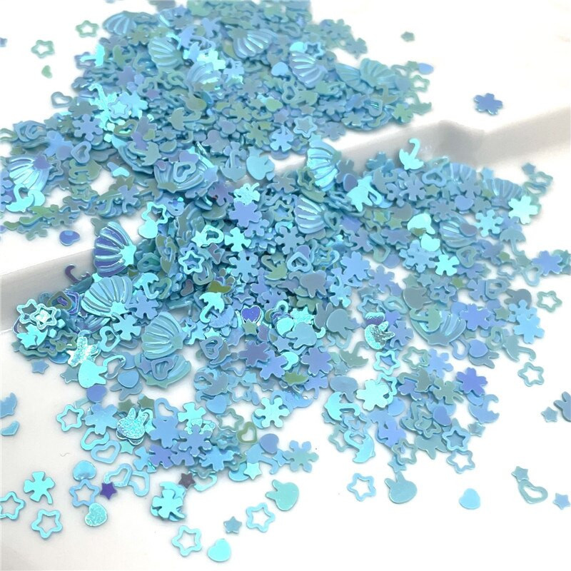 30 g AB mješavine oblika, šljokice, svjetlucave palete za DIY izradu noktiju, izradu rukotvorina, konfete za vjenčanje na veliko