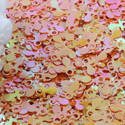 10g Paiete în formă de suzetă pentru artizanat Mini paiete Paiete Decor pentru Baby Shower Cusut DIY Scrapbooking Lentejuelas Confetti