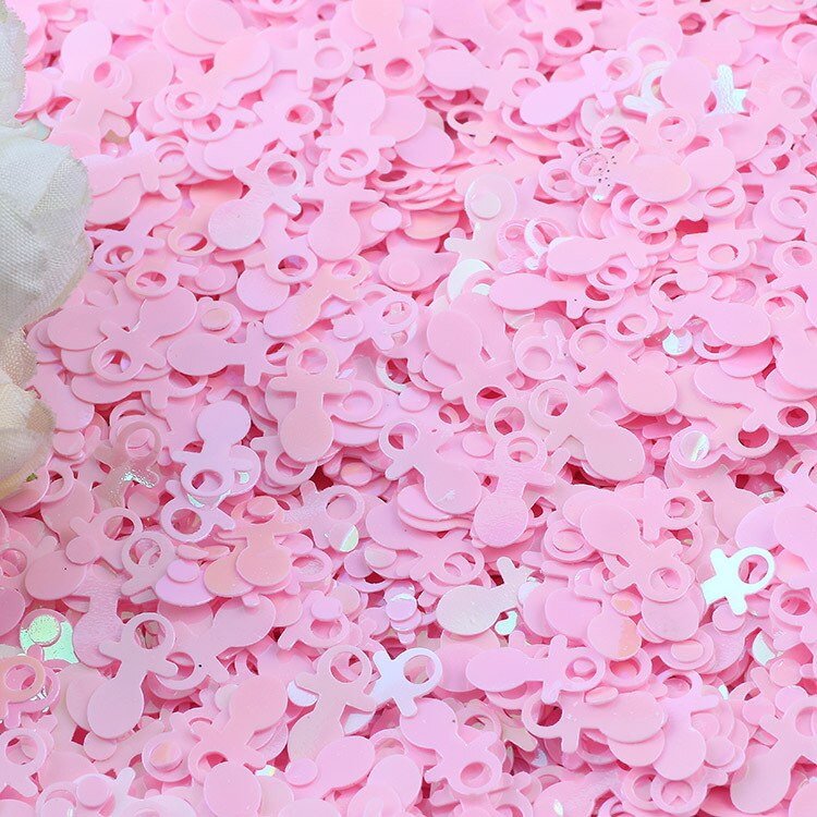 10g Paiete în formă de suzetă pentru artizanat Mini paiete Paiete Decor pentru Baby Shower Cusut DIY Scrapbooking Lentejuelas Confetti