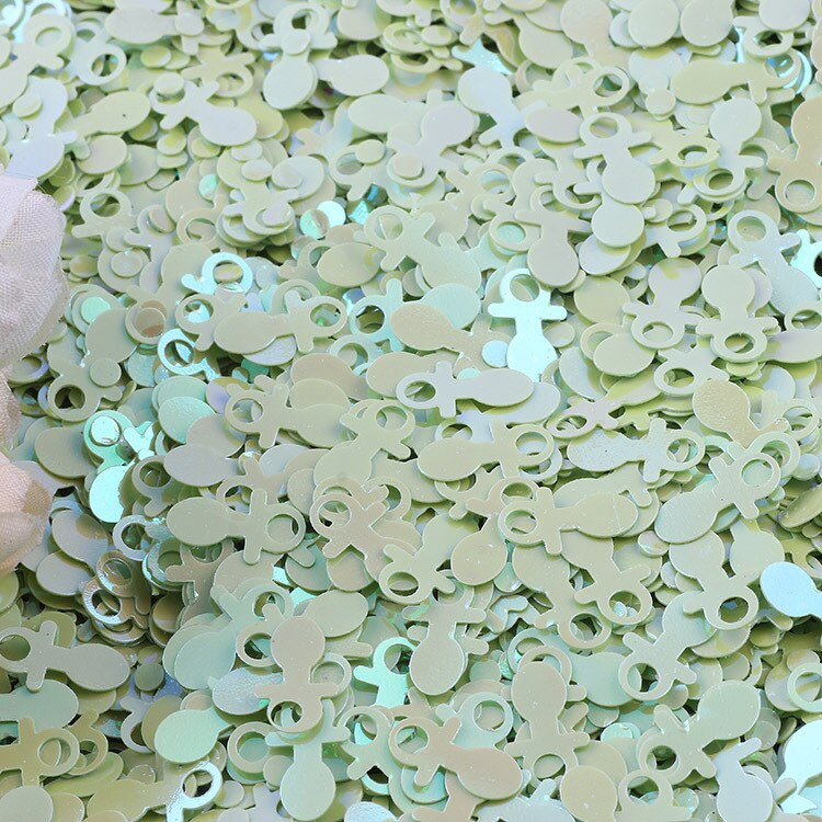 10g Paiete în formă de suzetă pentru artizanat Mini paiete Paiete Decor pentru Baby Shower Cusut DIY Scrapbooking Lentejuelas Confetti