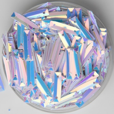 2000 kom/Partija 3x14 mm pravokutna čašica sa šljokicama za cipele, kape i odjeću Materijali za šivanje ukrasa/ljepotica za vjenčanje