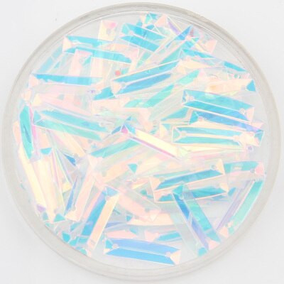 2000 kom/Partija 3x14 mm pravokutna čašica sa šljokicama za cipele, kape i odjeću Materijali za šivanje ukrasa/ljepotica za vjenčanje