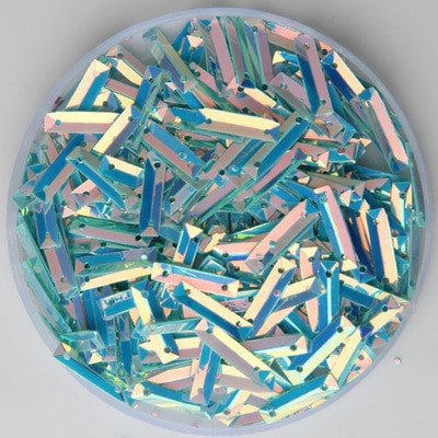 2000 kom/Partija 3x14 mm pravokutna čašica sa šljokicama za cipele, kape i odjeću Materijali za šivanje ukrasa/ljepotica za vjenčanje