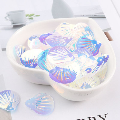 120 kom Motiv Vjenčanje Mat Šljokice 18 mm Šljokice u obliku školjke DIY dodaci Ubodne perle DIY obrt Ženska odjeća Dodaci