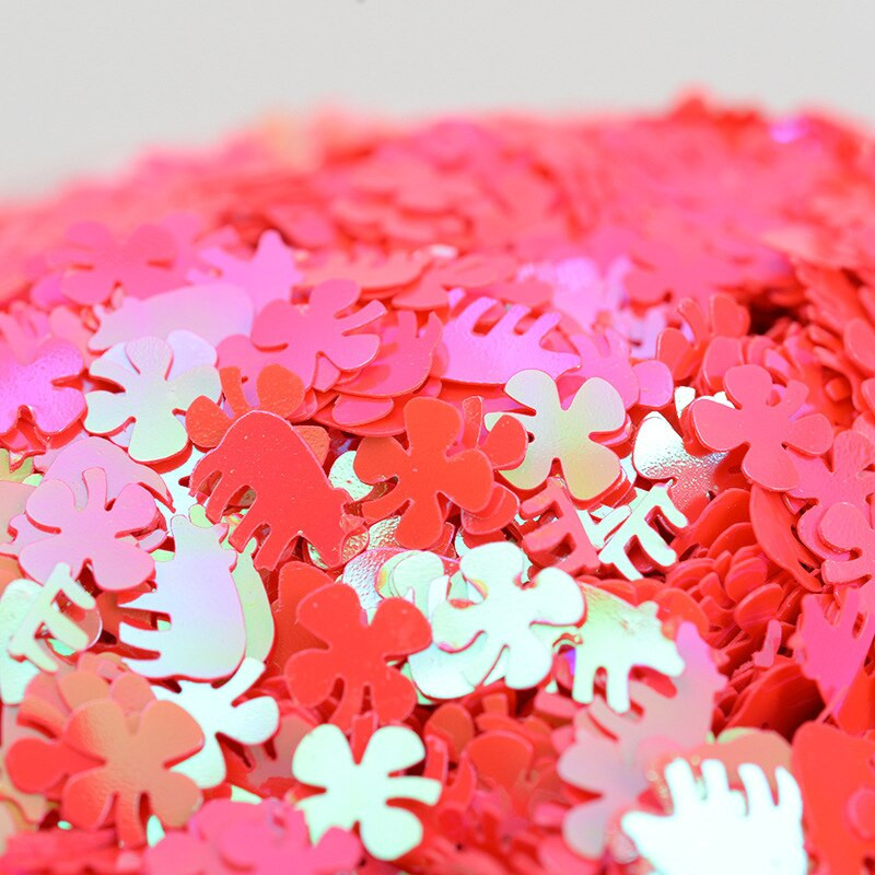 Trifoi cu patru foi de porc, 10 g, paiete libere, cusut, artizanat, confeti cu sclipici, decorare pentru unghii, accesorii pentru albume de albume