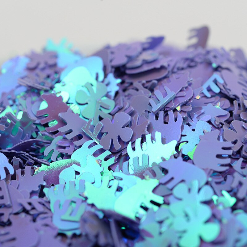 Trifoi cu patru foi de porc, 10 g, paiete libere, cusut, artizanat, confeti cu sclipici, decorare pentru unghii, accesorii pentru albume de albume