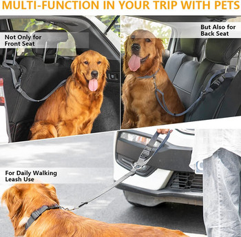 Προϊόντα για κατοικίδια Universal Practical Cat Dog Ρυθμιζόμενο λουρί ζώνης ασφαλείας αυτοκινήτου Ζώνη ασφαλείας για κουτάβι Κλιπ λουρί για ταξίδι