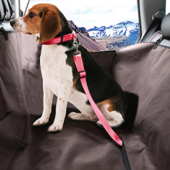 Ζώνη ασφαλείας αυτοκινήτου Pet Dog Cat Ρυθμιζόμενη πλεξούδα Λουρί ζώνης ασφαλείας για μικρόσωμους μεσαίους σκύλους Ταξιδιωτικό κλιπ κατοικίδιων ζώων προμήθειες 13 χρωμάτων
