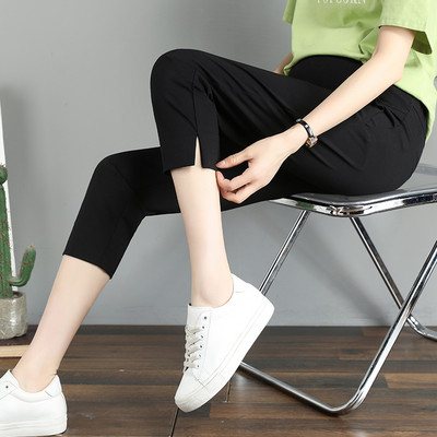 Γυναικείο casual παντελόνι με τσέπη και ψηλόμεσο