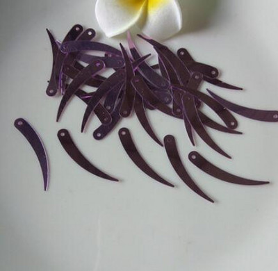 Colorful Sickle,Ivory Shape Τσάντα κουρτίνας σπιτιού Καπέλο παπουτσιών Ρούχα Εμφάνιση Ρούχα Διακοσμητικά Παγιέτες 1 τρύπας Χειροτεχνία 1200τμχ 5*32mm A0190L