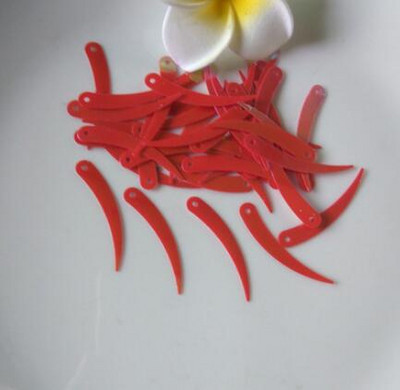 Colorful Sickle,Ivory Shape Τσάντα κουρτίνας σπιτιού Καπέλο παπουτσιών Ρούχα Εμφάνιση Ρούχα Διακοσμητικά Παγιέτες 1 τρύπας Χειροτεχνία 1200τμχ 5*32mm A0190L