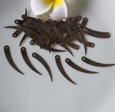 Colorful Sickle,Ivory Shape Τσάντα κουρτίνας σπιτιού Καπέλο παπουτσιών Ρούχα Εμφάνιση Ρούχα Διακοσμητικά Παγιέτες 1 τρύπας Χειροτεχνία 1200τμχ 5*32mm A0190L