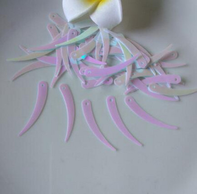 Colorful Sickle,Ivory Shape Τσάντα κουρτίνας σπιτιού Καπέλο παπουτσιών Ρούχα Εμφάνιση Ρούχα Διακοσμητικά Παγιέτες 1 τρύπας Χειροτεχνία 1200τμχ 5*32mm A0190L