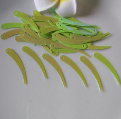 Colorful Sickle,Ivory Shape Τσάντα κουρτίνας σπιτιού Καπέλο παπουτσιών Ρούχα Εμφάνιση Ρούχα Διακοσμητικά Παγιέτες 1 τρύπας Χειροτεχνία 1200τμχ 5*32mm A0190L