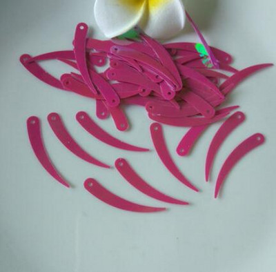 Colorful Sickle,Ivory Shape Τσάντα κουρτίνας σπιτιού Καπέλο παπουτσιών Ρούχα Εμφάνιση Ρούχα Διακοσμητικά Παγιέτες 1 τρύπας Χειροτεχνία 1200τμχ 5*32mm A0190L