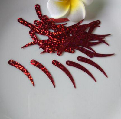 Colorful Sickle,Ivory Shape Τσάντα κουρτίνας σπιτιού Καπέλο παπουτσιών Ρούχα Εμφάνιση Ρούχα Διακοσμητικά Παγιέτες 1 τρύπας Χειροτεχνία 1200τμχ 5*32mm A0190L