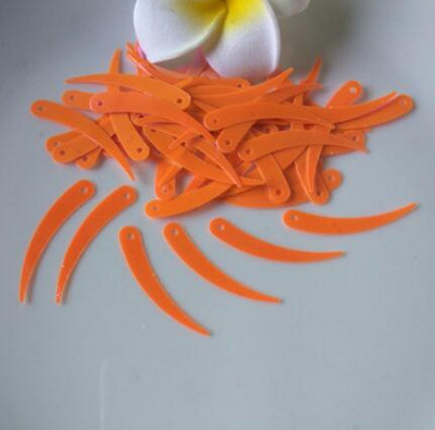 Colorful Sickle,Ivory Shape Τσάντα κουρτίνας σπιτιού Καπέλο παπουτσιών Ρούχα Εμφάνιση Ρούχα Διακοσμητικά Παγιέτες 1 τρύπας Χειροτεχνία 1200τμχ 5*32mm A0190L