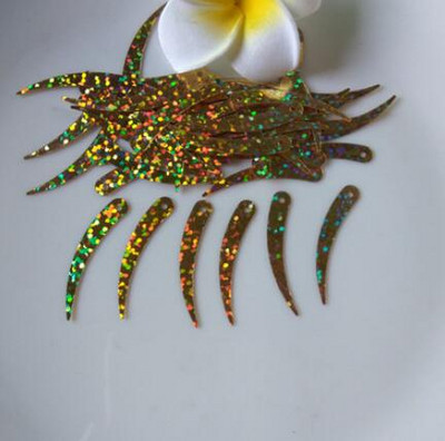 Colorful Sickle,Ivory Shape Τσάντα κουρτίνας σπιτιού Καπέλο παπουτσιών Ρούχα Εμφάνιση Ρούχα Διακοσμητικά Παγιέτες 1 τρύπας Χειροτεχνία 1200τμχ 5*32mm A0190L