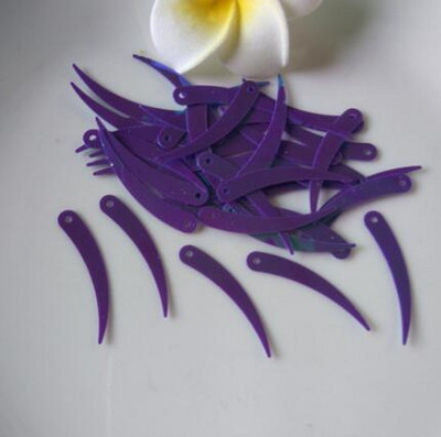 Colorful Sickle,Ivory Shape Τσάντα κουρτίνας σπιτιού Καπέλο παπουτσιών Ρούχα Εμφάνιση Ρούχα Διακοσμητικά Παγιέτες 1 τρύπας Χειροτεχνία 1200τμχ 5*32mm A0190L