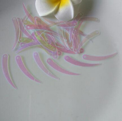 Colorful Sickle,Ivory Shape Τσάντα κουρτίνας σπιτιού Καπέλο παπουτσιών Ρούχα Εμφάνιση Ρούχα Διακοσμητικά Παγιέτες 1 τρύπας Χειροτεχνία 1200τμχ 5*32mm A0190L