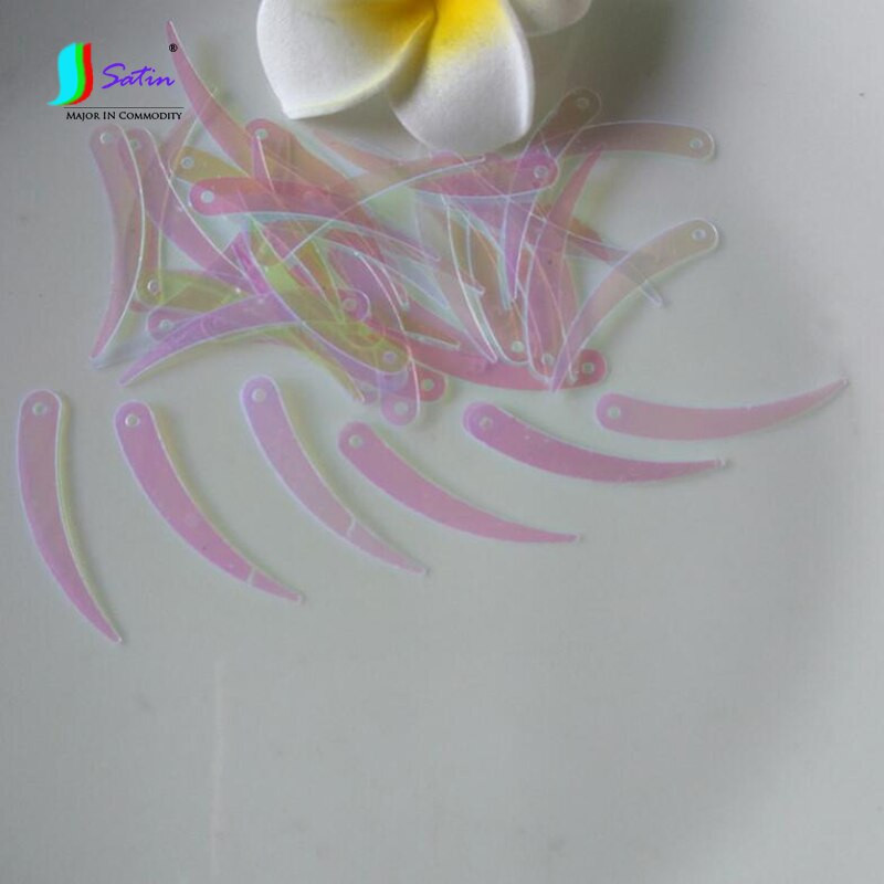 Colorful Sickle,Ivory Shape Τσάντα κουρτίνας σπιτιού Καπέλο παπουτσιών Ρούχα Εμφάνιση Ρούχα Διακοσμητικά Παγιέτες 1 τρύπας Χειροτεχνία 1200τμχ 5*32mm A0190L